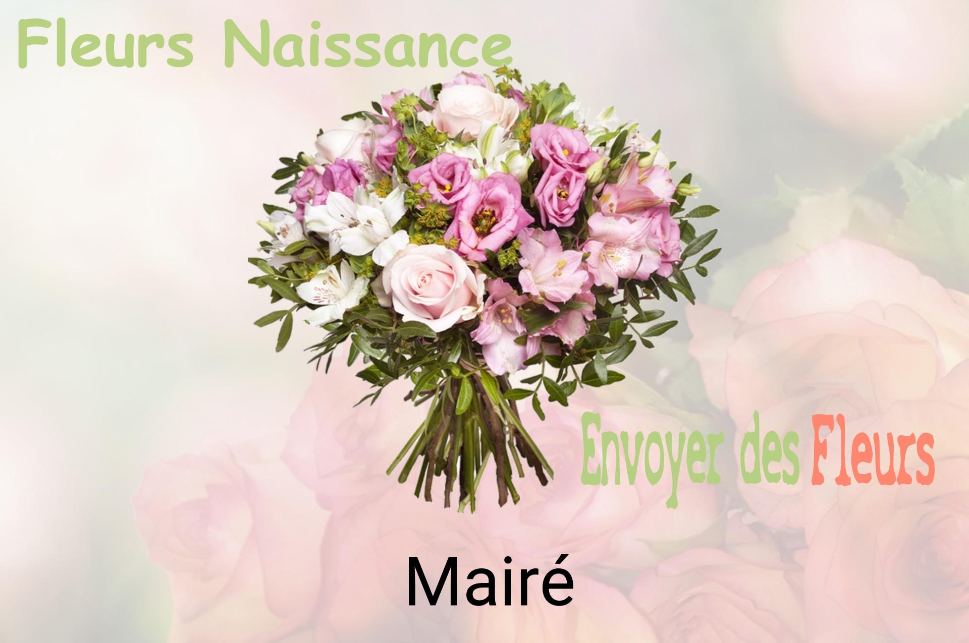Bouquet de fleurs de naissance livré à Mairé